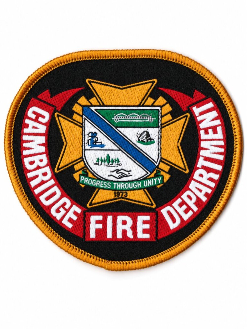 Cambridge Ontario Fire Department Official Embroidered Shoulder Patch Canada